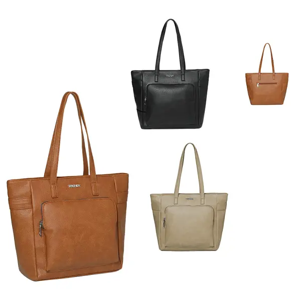 Cartera Trendy cuero PU negro