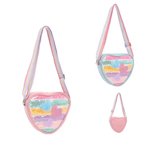 Carterita Infantil Trendy cuero PU rosa