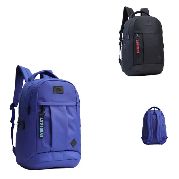 Mochila Everlast 28488 19" poliéster negro