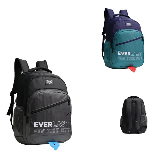 Mochila Everlast 28497 18" poliéster negro