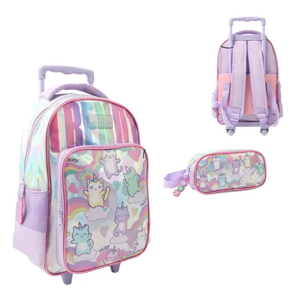 Mochila Carro con Cartuchera Trendy 28770 15"