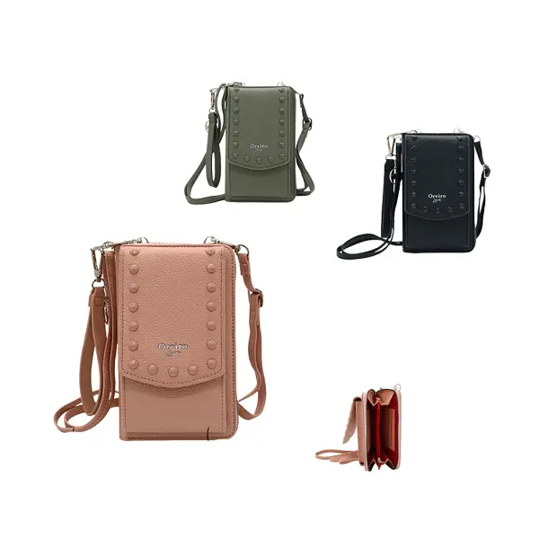 Phone Bag Oreiro Love cuero PU negro