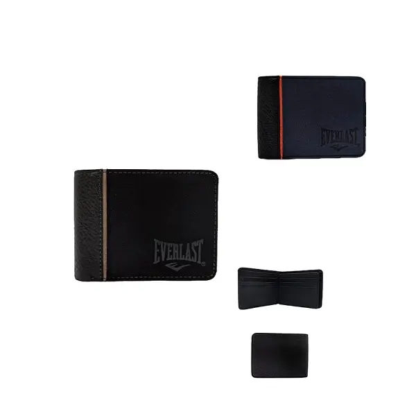 Billetera Everlast cuero PU negro