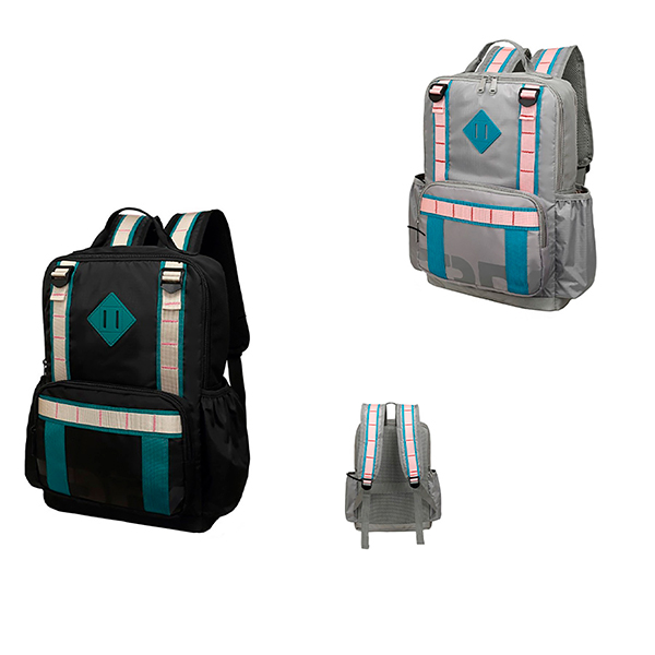 Mochila Trendy 16" poliéster negro